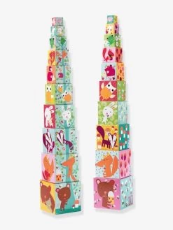 10 Cubes ForĂȘt DJECO Vert - Djeco