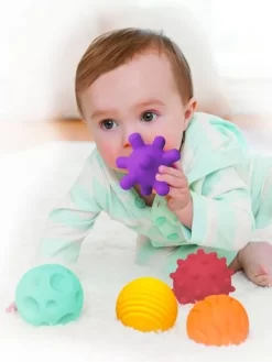 6 Balles Souples Sensorielles INFANTINO Multicolore - Infantino 5 6 Balles Souples Sensorielles INFANTINO Multicolore - Infantino -Vertbaudet Enfant Promos Magasin 6 balles souples sensorielles infantino 2