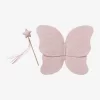 Ailes De Papillon En Gaze De Coton + Baguette Magique Rose - Vertbaudet