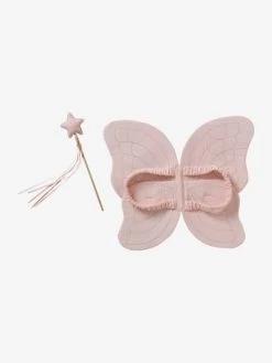 Ailes De Papillon En Gaze De Coton + Baguette Magique Rose - Vertbaudet -Vertbaudet Enfant Promos Magasin ailes de papillon en gaze de coton baguette magique 2