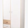 Armoire 2 Portes + 2 Tiroirs LIGNE HOPLA Blanc - Vertbaudet
