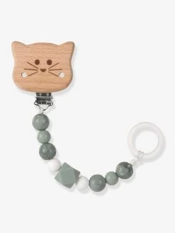 Attache-sucette LÄSSIG Little Chums Gris/chat - Lassig