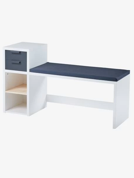 Banc De Lecture + Rangement LIGNE REGLISSE Blanc/gris Foncé - Vertbaudet 3 Banc De Lecture + Rangement LIGNE REGLISSE Blanc/gris Foncé - Vertbaudet – Image 3