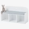 Banquette LIGNE SIRIUS Blanc/gris - Vertbaudet