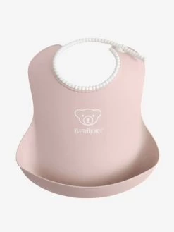 Bavoir Avec Récupérateur BABYBJORN Rose Pastel - Baby Bjorn -Vertbaudet Enfant Promos Magasin bavoir avec recuperateur babybjorn 3