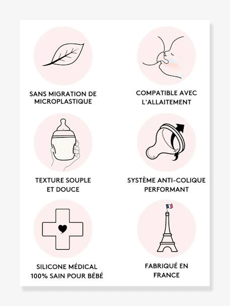 Biberon BibRond 330 Ml ELHEE Bleu Grisé (blue Grey) - Elhee 5 Biberon BibRond 330 Ml ELHEE Bleu Grisé (blue Grey) - Elhee – Image 5