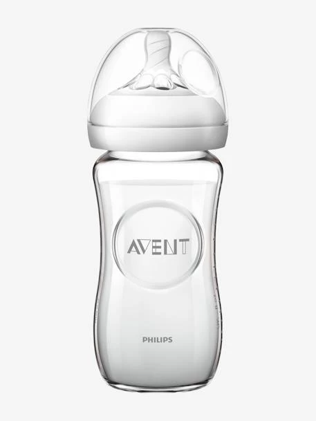 Biberon Verre 240 Ml Philips AVENT Natural Sans BPA Transparent - Philips Avent 2 Biberon Verre 240 Ml Philips AVENT Natural Sans BPA Transparent - Philips Avent – Image 2