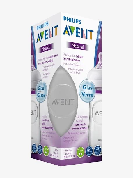 Biberon Verre 240 Ml Philips AVENT Natural Sans BPA Transparent - Philips Avent 4 Biberon Verre 240 Ml Philips AVENT Natural Sans BPA Transparent - Philips Avent – Image 4
