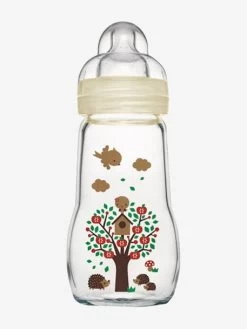Biberon Verre 260 Ml MAM Feel Good Débit 2 Beige - Mam -Vertbaudet Enfant Promos Magasin biberon verre 260 ml mam feel good debit 2 2