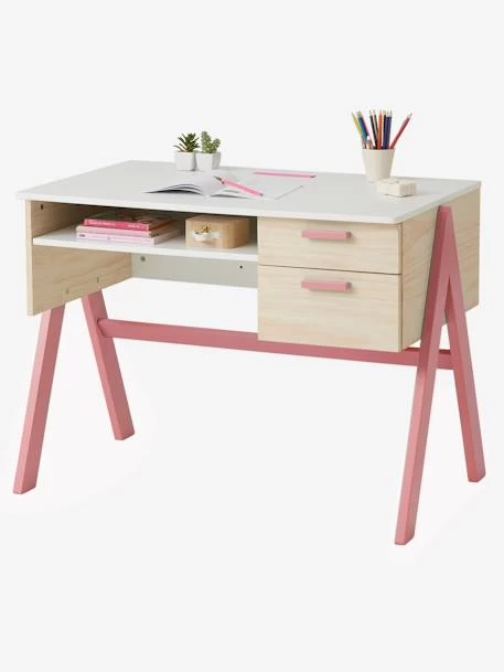 Bureau Enfant Coloriage Rose - Vertbaudet 1 Bureau Enfant Coloriage Rose - Vertbaudet