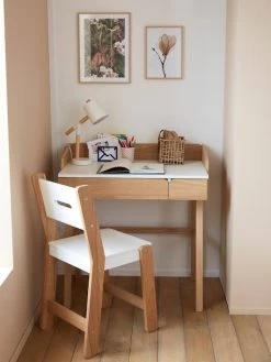 Bureau Enfant Vintage Blanc - Vertbaudet -Vertbaudet Enfant Promos Magasin bureau enfant vintage 3