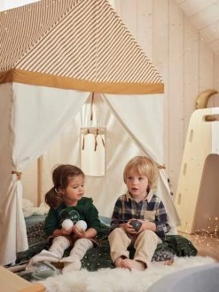 Cabane Maison En Tissu Multicolore - Vertbaudet -Vertbaudet Enfant Promos Magasin cabane maison en tissu 3