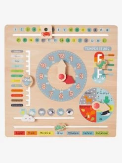 Calendrier En Bois FSC® Multicolore - Vertbaudet
