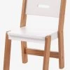 Chaise Maternelle, Assise 30 Cm LIGNE ARCHITEKT Blanc/bois - Vertbaudet