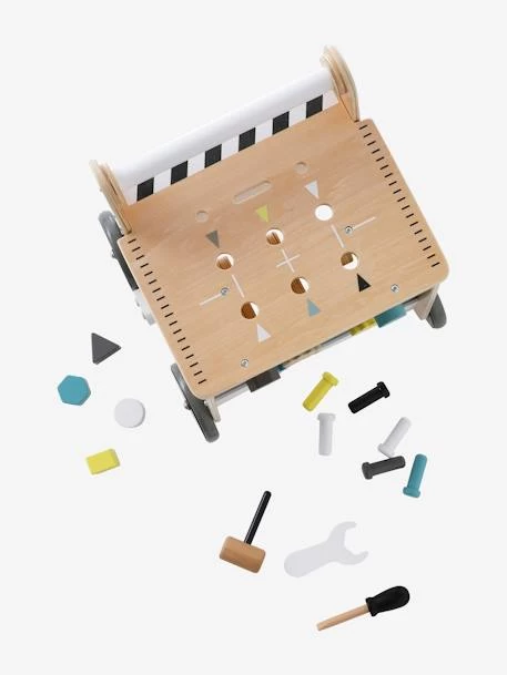 Chariot De Marche Bricolage En Bois FSC® Beige - Vertbaudet 3 Chariot De Marche Bricolage En Bois FSC® Beige - Vertbaudet – Image 3