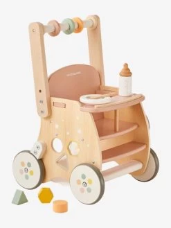 Chariot De Marche Poussette En Bois FSC® Rose - Vertbaudet 9 Chariot De Marche Poussette En Bois FSC® Rose - Vertbaudet -Vertbaudet Enfant Promos Magasin chariot de marche poussette en bois fsc 3