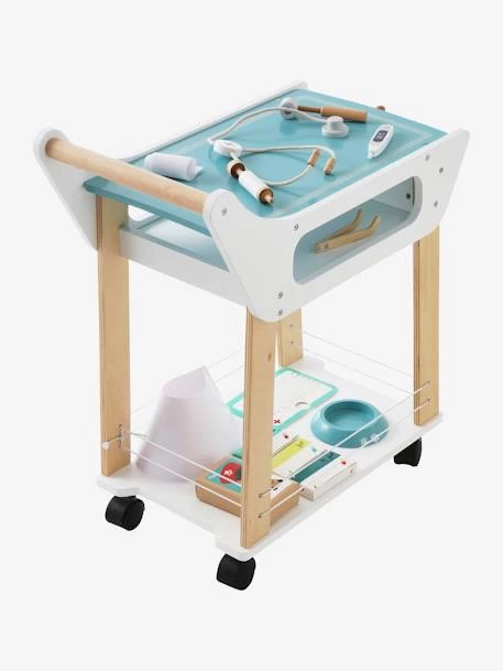 Chariot De Vétérinaire En Bois FSC® Blanc - Vertbaudet 5 Chariot De Vétérinaire En Bois FSC® Blanc - Vertbaudet – Image 5