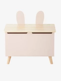 Coffre De Rangement Bunny Rose Clair/bois - Vertbaudet -Vertbaudet Enfant Promos Magasin coffre de rangement bunny 2
