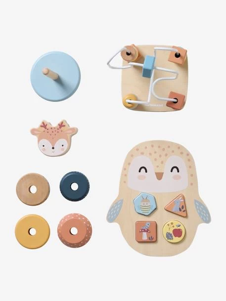 Coffret 3 Jeux D'éveil Les Amis De La Forêt En Bois FSC® Beige - Vertbaudet 5 Coffret 3 Jeux D'éveil Les Amis De La Forêt En Bois FSC® Beige - Vertbaudet – Image 5