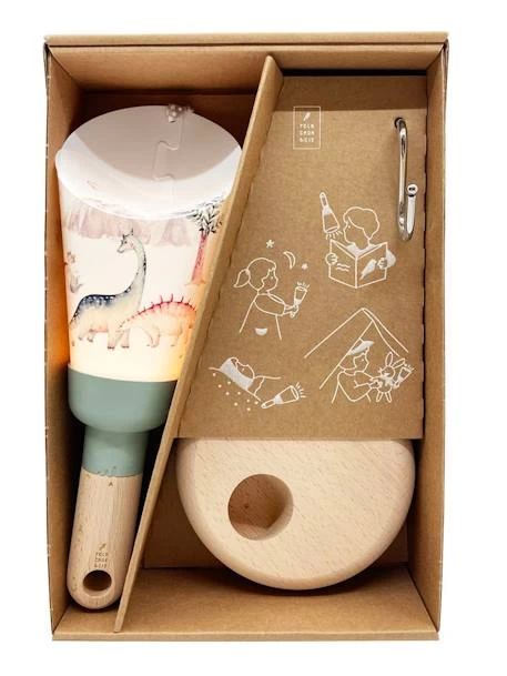 Coffret Lampe Nomade 5 En 1 Dinosauria MAISON POLOCHON Vert Sauge - Polochon 4 Coffret Lampe Nomade 5 En 1 Dinosauria MAISON POLOCHON Vert Sauge - Polochon – Image 4