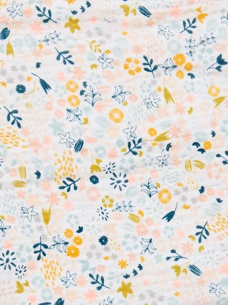 Couette + Oreiller Poupon En Gaze De Coton Blanc Fleuri - Vertbaudet 2 Couette + Oreiller Poupon En Gaze De Coton Blanc Fleuri - Vertbaudet – Image 2