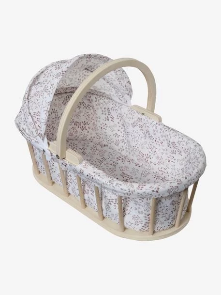 Couffin Pour Poupon En Bois FSC® Et Tissu Beige - Vertbaudet 1 Couffin Pour Poupon En Bois FSC® Et Tissu Beige - Vertbaudet