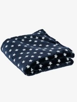 Couverture Enfant Microfibre Imprimée étoiles Marine Grisé Imprimé - Vertbaudet -Vertbaudet Enfant Promos Magasin couverture enfant microfibre imprimee etoiles 2