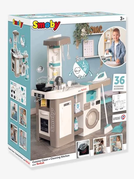 Cuisine Tefal Clean - SMOBY Blanc - Smoby 2 Cuisine Tefal Clean - SMOBY Blanc - Smoby – Image 2