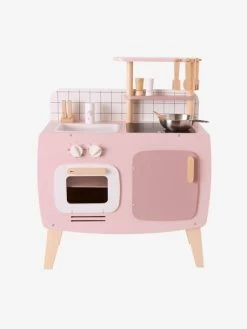 Cuisinette Design En Bois FSC® Rose - Vertbaudet -Vertbaudet Enfant Promos Magasin cuisinette design en bois fsc 5