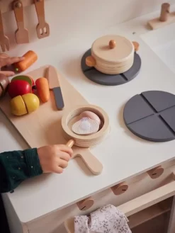 Cuisinette équipée Avec Rideau - En Bois FSC® Multicolore - Vertbaudet -Vertbaudet Enfant Promos Magasin cuisinette equipee avec rideau en bois fsc 2