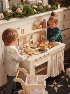 Cuisinette équipée Avec Rideau - En Bois FSC® Multicolore - Vertbaudet -Vertbaudet Enfant Promos Magasin cuisinette equipee avec rideau en bois fsc 3