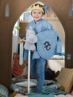 Dinosaure Bâton à Chevaucher Gris - Vertbaudet -Vertbaudet Enfant Promos Magasin dinosaure baton a chevaucher 2