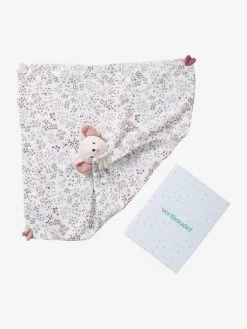 Doudou Carré En Gaze De Coton GRENIER Blanc - Vertbaudet -Vertbaudet Enfant Promos Magasin doudou carre en gaze de coton grenier 3