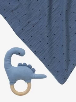 Doudou En Gaze De Coton + Hochet En Bois PETIT DINO Multicolore - Vertbaudet 11 Doudou En Gaze De Coton + Hochet En Bois PETIT DINO Multicolore - Vertbaudet -Vertbaudet Enfant Promos Magasin doudou en gaze de coton hochet en bois petit dino 5