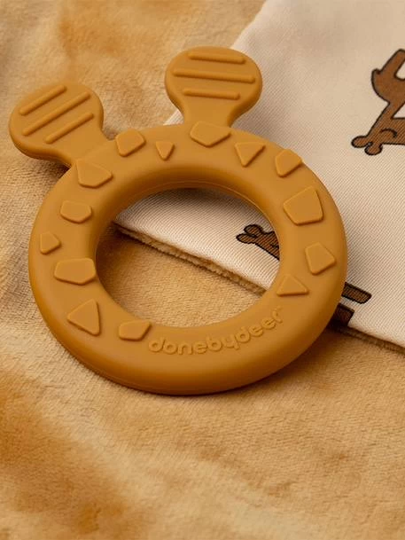 Doudou Plat Attache Sucette - DONE BY DEER Moutarde - Done By Deer 5 Doudou Plat Attache Sucette - DONE BY DEER Moutarde - Done By Deer – Image 5