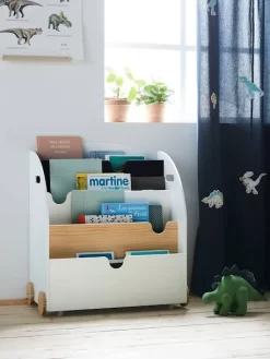 Etagère Pour Livres à Roulettes LIGNE SCHOOL Rose - Vertbaudet -Vertbaudet Enfant Promos Magasin etagere pour livres a roulettes ligne school 3