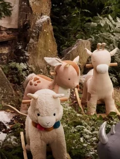 Faon à Bascule En Bois FSC® Multicolore - Vertbaudet -Vertbaudet Enfant Promos Magasin faon a bascule en bois fsc 4