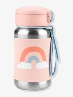 Gourde Acier Avec Paille SKIP HOP Whimz Rose/arc En Ciel - Skip Hop -Vertbaudet Enfant Promos Magasin gourde acier avec paille skip hop whimz 3