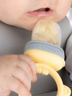 Grignoteur MINIKOIOI Baby Pulp En Silicone Tilleul/gris - Minikoioi -Vertbaudet Enfant Promos Magasin grignoteur minikoioi baby pulp en silicone 3