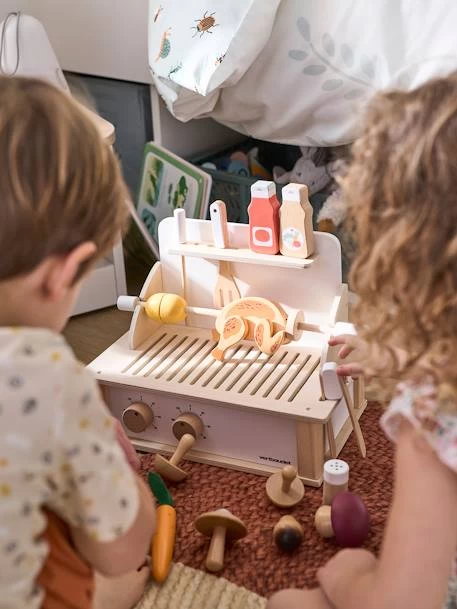 Grill Barbecue à Poser En Bois FSC® Beige - Vertbaudet 2 Grill Barbecue à Poser En Bois FSC® Beige - Vertbaudet – Image 2