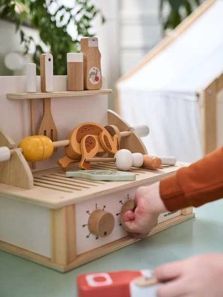 Grill Barbecue à Poser En Bois FSC® Beige - Vertbaudet 3 Grill Barbecue à Poser En Bois FSC® Beige - Vertbaudet – Image 3