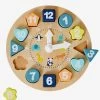 Horloge D'apprentissage En Bois FSC® Multicolore - Vertbaudet