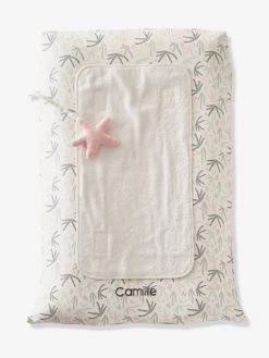 Housse De Matelas à Langer Personnalisable SOUS L'OCÉAN Blanc/bleu - Vertbaudet