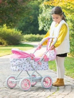 Landeau COROLLE Pour Poupon 36/42/52 Cm Rose Fleuri - Corolle -Vertbaudet Enfant Promos Magasin landeau corolle pour poupon 364252 cm 5