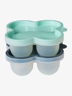 Les 2 Pots De Conservation En Silicone Vert/bleu - Vertbaudet -Vertbaudet Enfant Promos Magasin les 2 pots de conservation en silicone 4