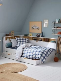 Lit Enfant Multi Rangements TRÉSOR Blanc - Vertbaudet -Vertbaudet Enfant Promos Magasin lit enfant multi rangements tresor 4