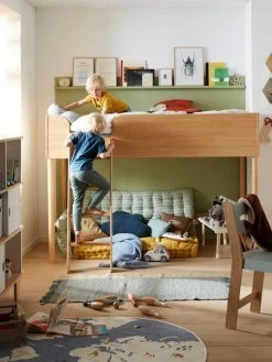 Lit Mi-hauteur LIGNE CONFETTI NATURE Marron - Vertbaudet -Vertbaudet Enfant Promos Magasin lit mi hauteur ligne confetti nature 3