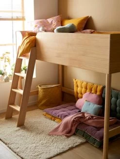 Lit Mi-hauteur LIGNE CONFETTI NATURE Marron - Vertbaudet -Vertbaudet Enfant Promos Magasin lit mi hauteur ligne confetti nature 4