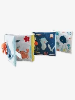 Livre D'éveil Accordéon Eau Salée Bleu - Vertbaudet -Vertbaudet Enfant Promos Magasin livre deveil accordeon eau salee 3