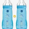 Lot De 2 Biberons 330 Ml MAM Easy Active 2e âge Fairy Tale Lot De 2 Rose - Mam
